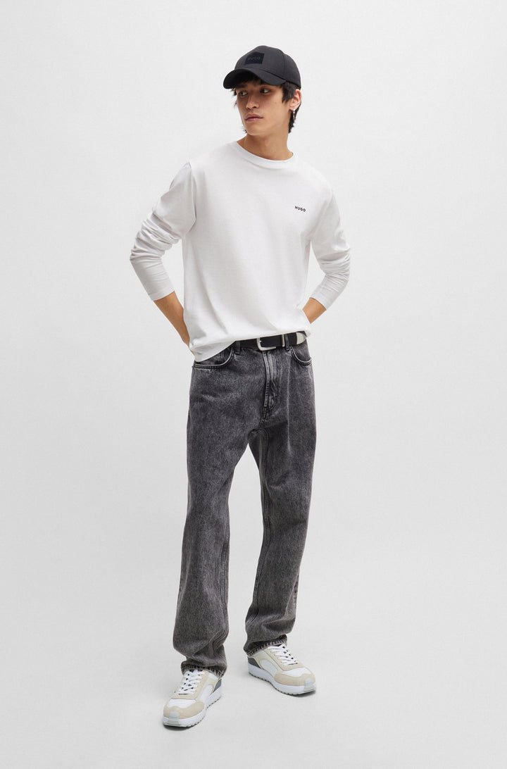 HUGO RED Standard Sole Sneakers in Leather - CILAN_TENN_MESD 10260400 01-50517016- Concorde Fashion#color_white-120