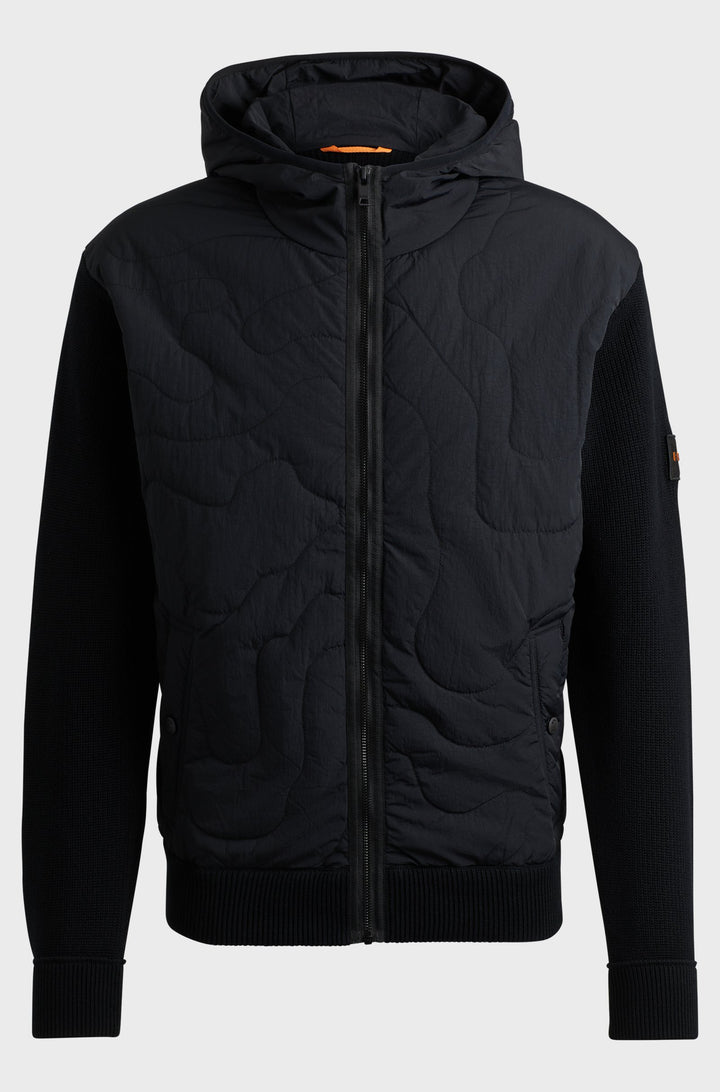 BOSS Casual Jackets Relaxed Fit in Cotton Mix - KALBERO 10260431 01-50516886- Concorde Fashion#color_black-001