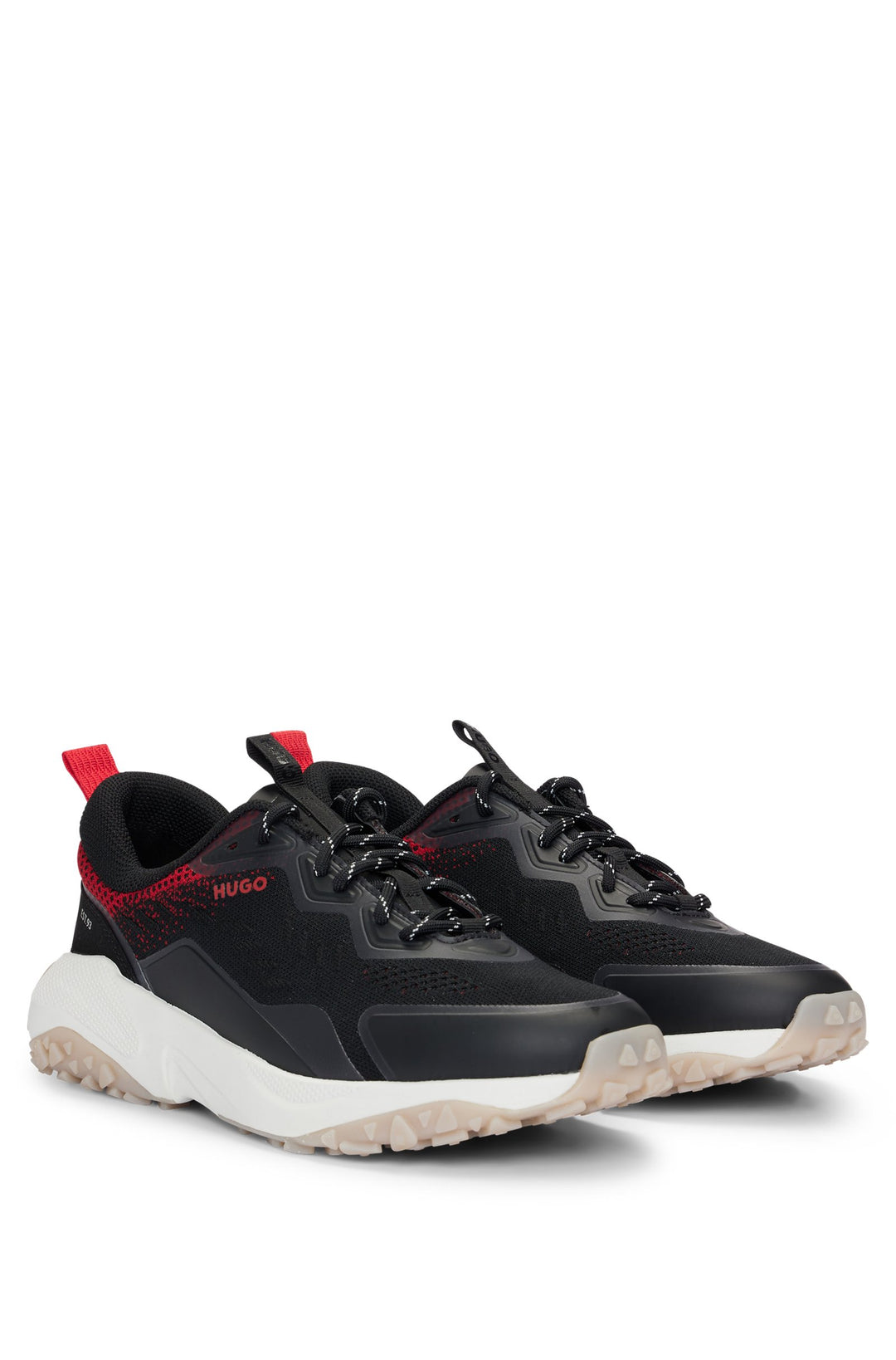 HUGO RED Standard Sole Sneakers in Polyester Mix - GO1ST_KNTPU 10260462 01-50517156- Concorde Fashion#color_black-006