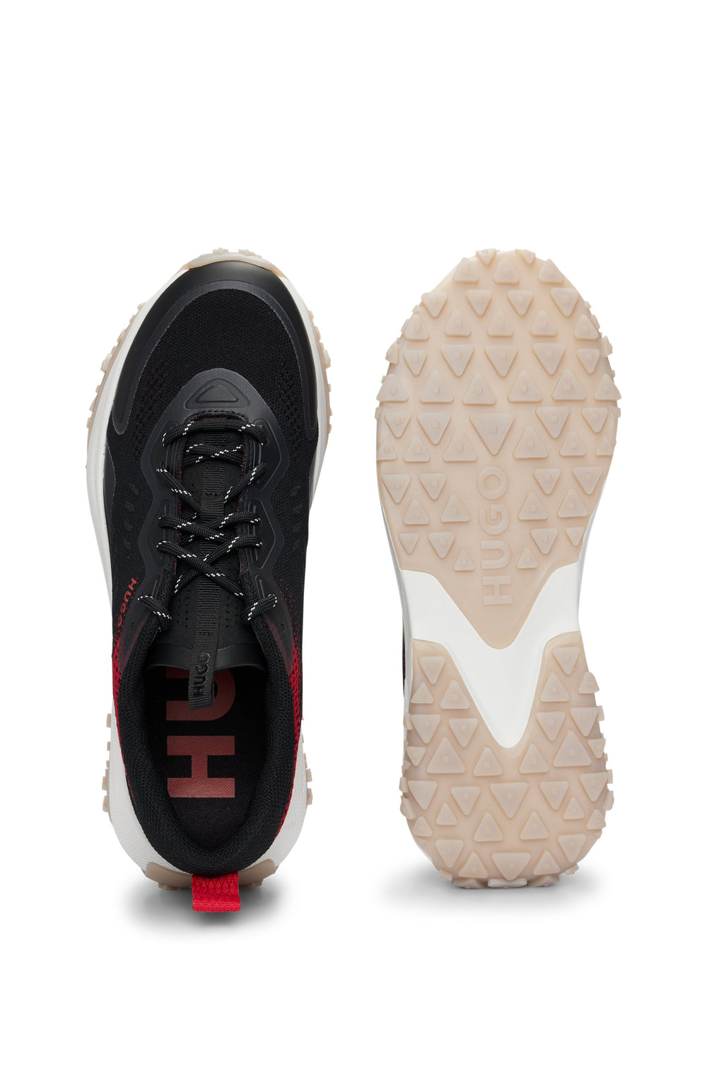 HUGO RED Standard Sole Sneakers in Polyester Mix - GO1ST_KNTPU 10260462 01-50517156- Concorde Fashion#color_black-006