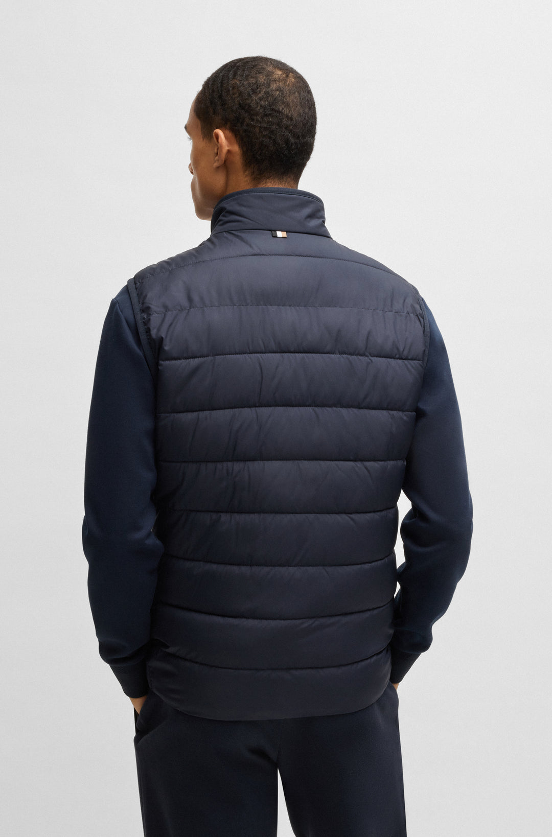 BOSS Vests Regular Fit in Polyester - H-CENITO 10260482 01-50518375- Concorde Fashion#color_navy-404