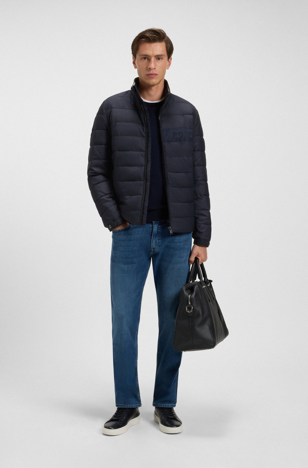 BOSS Casual Jackets Regular Fit - H-CENITOS 50519237- Concorde Fashion#color_navy-404