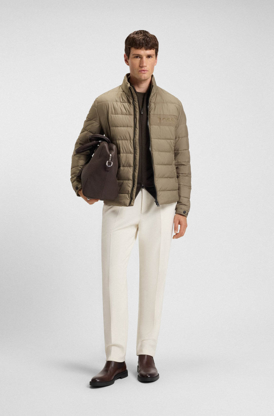 BOSS Casual Jackets Regular Fit - H-CENITOS 50519237- Concorde Fashion#color_brown-245