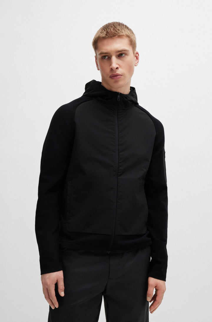 BOSS Casual Jackets Relaxed Fit in Viscose Mix - MODAK 10260490 01-50517091- Concorde Fashion#color_black-001
