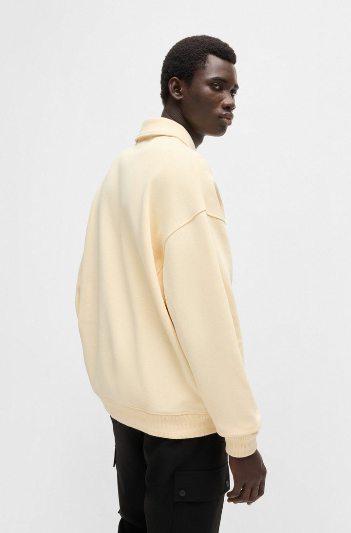 HUGO Sweatshirts Oversize Fit in Cotton Mix - DARASAIL 10260739 01-50516613- Concorde Fashion#color_beige-279