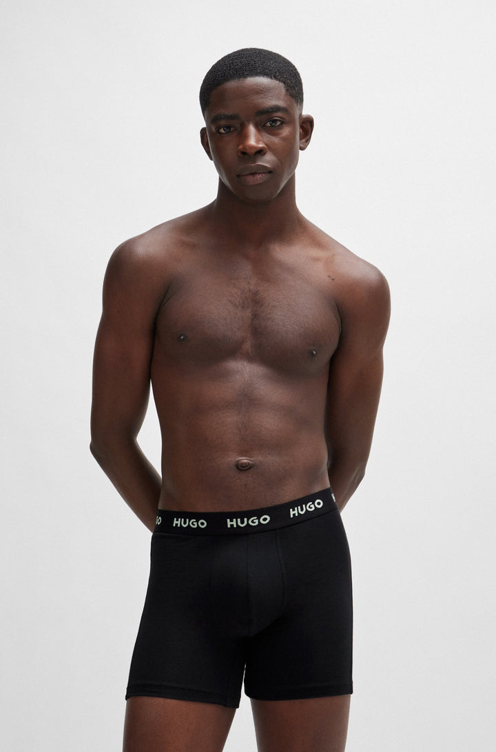 HUGO Boxers  in Cotton Mix - BOXERBR TRIPLET PACK 10260754 01-50517886- Concorde Fashion#color_assorted-965