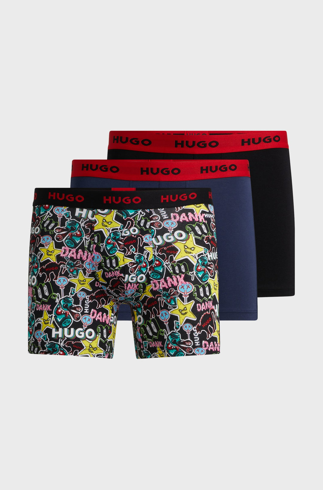 HUGO Boxers  in Cotton Mix - BOXERBR TRPLT DESIGN 10260754 01-50517887- Concorde Fashion#color_assorted-979