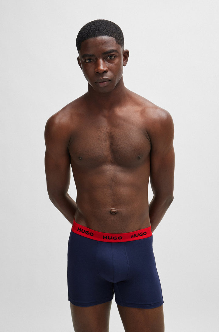 HUGO Boxers  in Cotton Mix - BOXERBR TRPLT DESIGN 10260754 01-50517887- Concorde Fashion#color_assorted-979