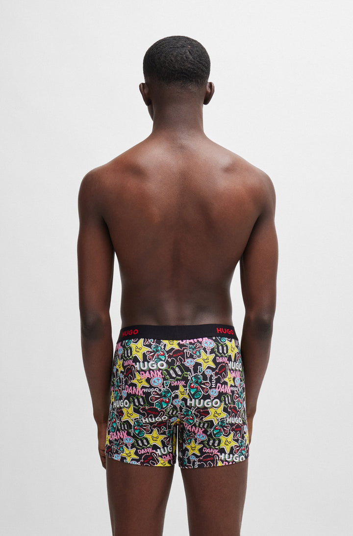 HUGO Boxers  in Cotton Mix - BOXERBR TRPLT DESIGN 10260754 01-50517887- Concorde Fashion#color_assorted-979