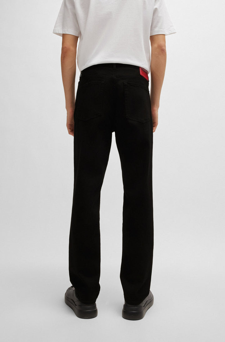 HUGO Jeans Tapered Fit in Cotton Mix - HUGO 634 10260812 01-50517545- Concorde Fashion#color_black-001