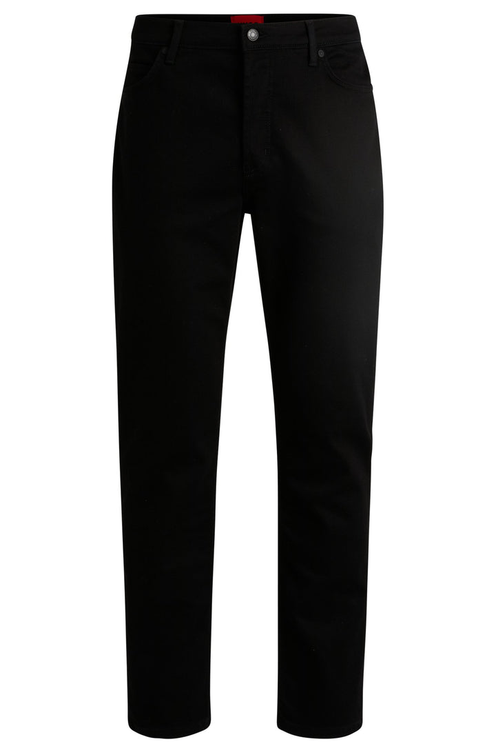 HUGO Jeans Tapered Fit in Cotton Mix - HUGO 634 10260812 01-50517545- Concorde Fashion#color_black-001