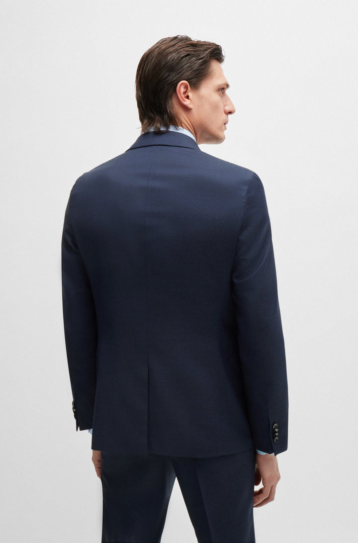BOSS Suits Slim Fit in Wool - H-HOUSTON-2PCS-243 10260817 01-50518120- Concorde Fashion#color_navy-404