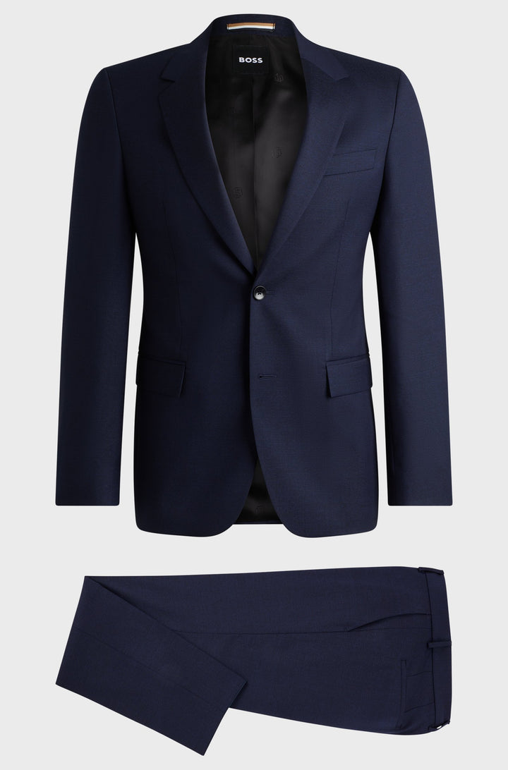 BOSS Suits Slim Fit in Wool - H-HOUSTON-2PCS-243 10260817 01-50518120- Concorde Fashion#color_navy-404