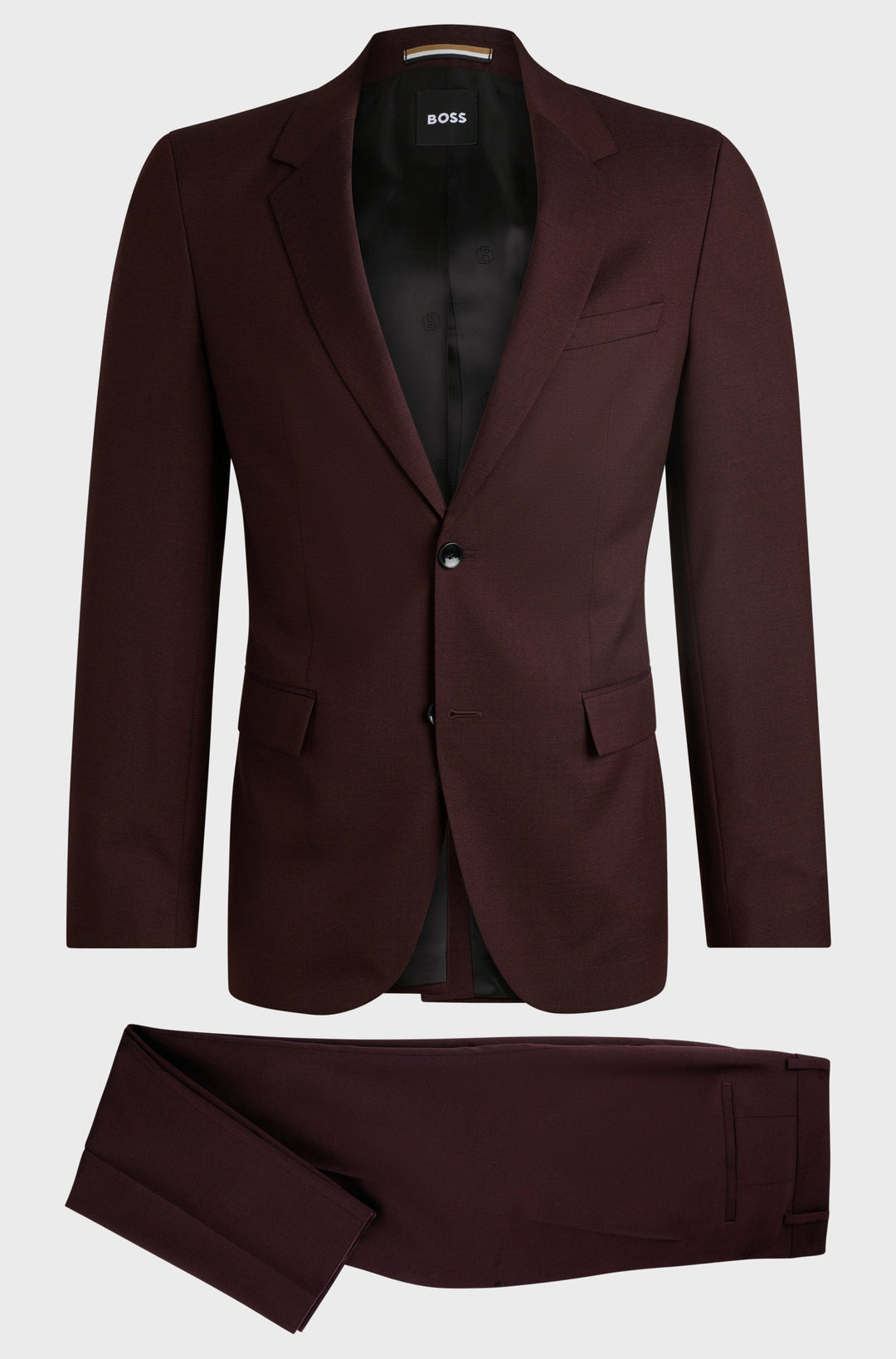 BOSS Suits Slim Fit in Wool - H-HOUSTON-2PCS-243 10260817 01-50518120- Concorde Fashion#color_red-642