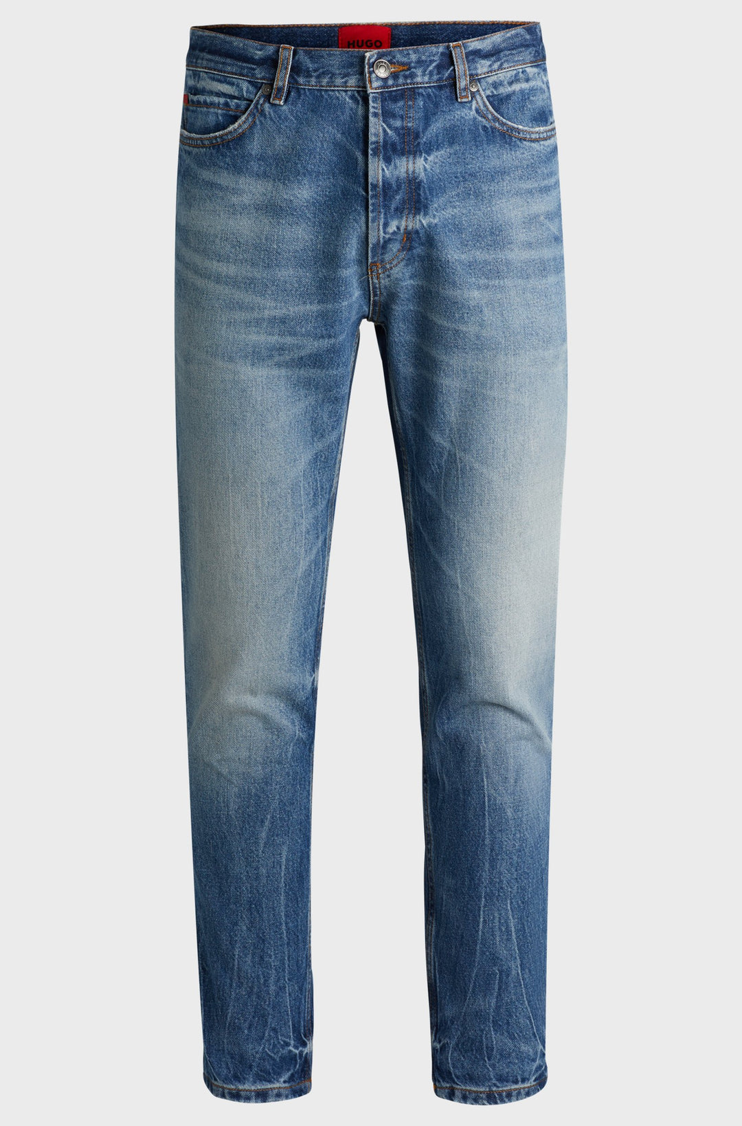 HUGO Jeans Tapered Fit in Cotton Mix - HUGO 634 10260821 01-50518007- Concorde Fashion#color_blue-430