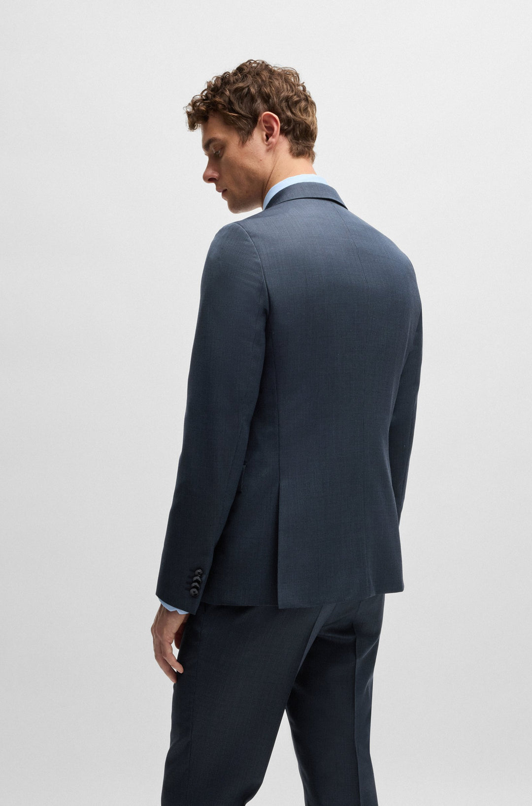 BOSS Suits Slim Fit in Wool - H-HOUSTON-2PCS-DB243 10260824 01-50518118- Concorde Fashion#color_navy-404