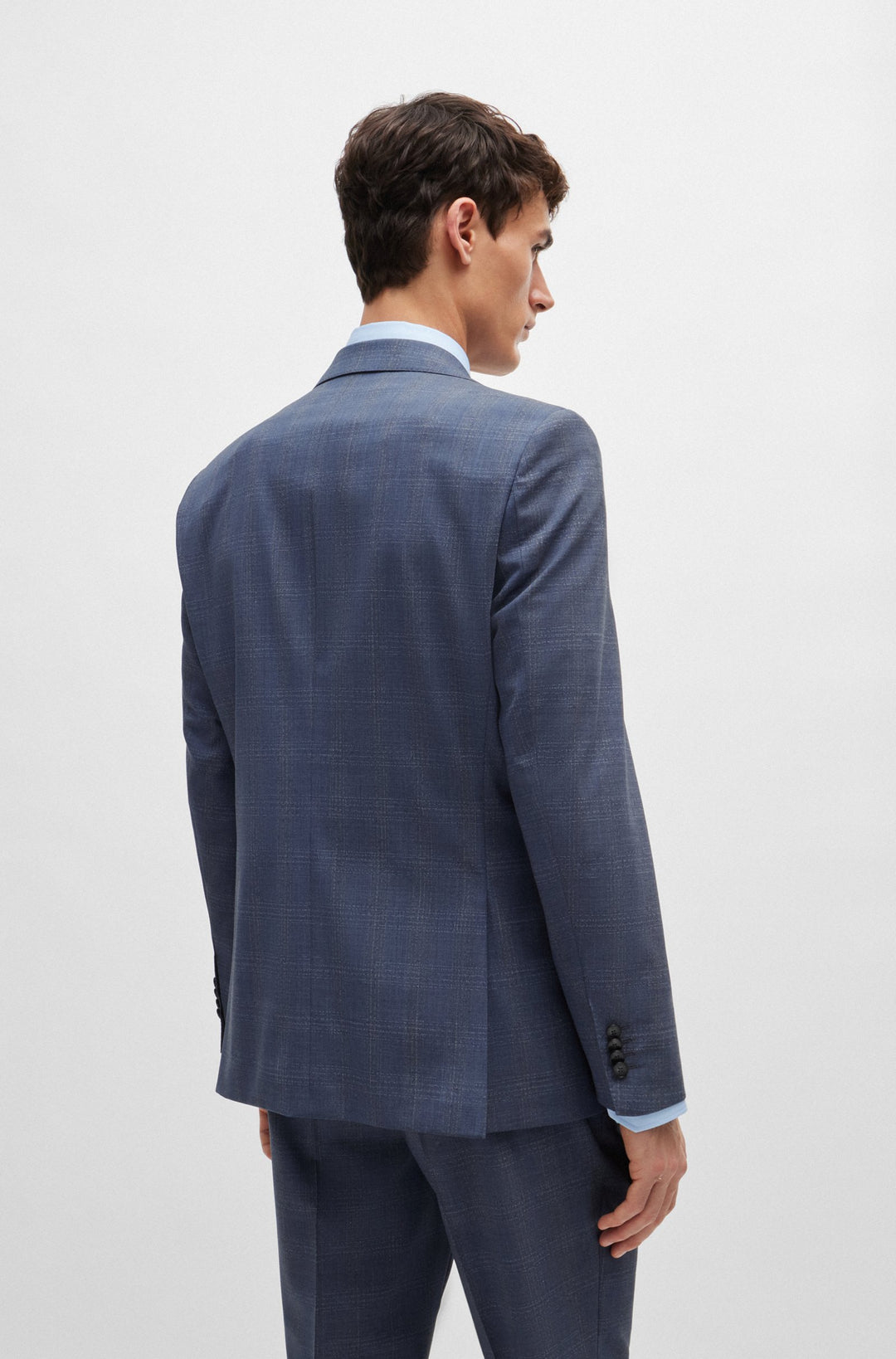 BOSS Suits Regular Fit in Wool Mix - H-JECKSON-2PCS-224 10260835 01-50521676- Concorde Fashion#color_navy-412