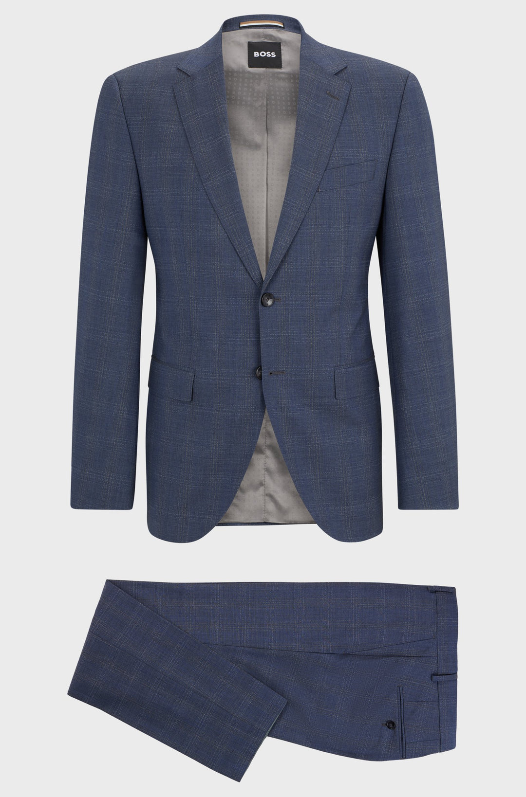 BOSS Suits Regular Fit in Wool Mix - H-JECKSON-2PCS-224 10260835 01-50521676- Concorde Fashion#color_navy-412
