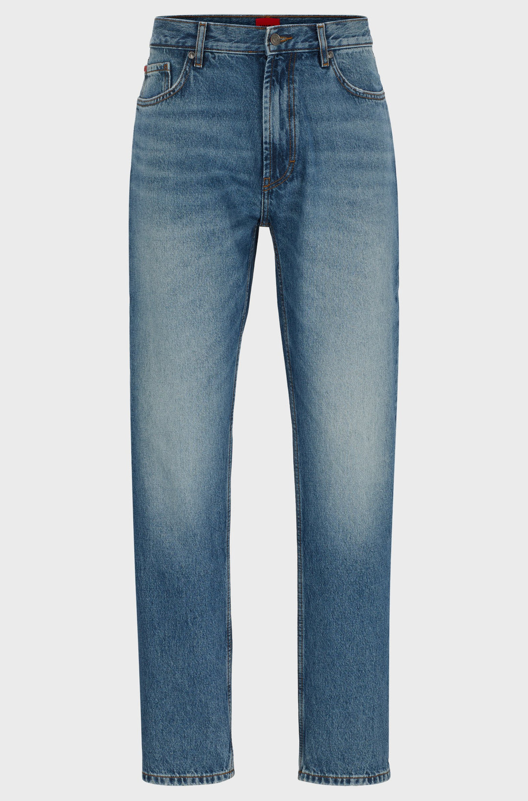 HUGO Jeans Regular Fit in Cotton - HUGO 640 10260900 01-50517488- Concorde Fashion#color_navy-410