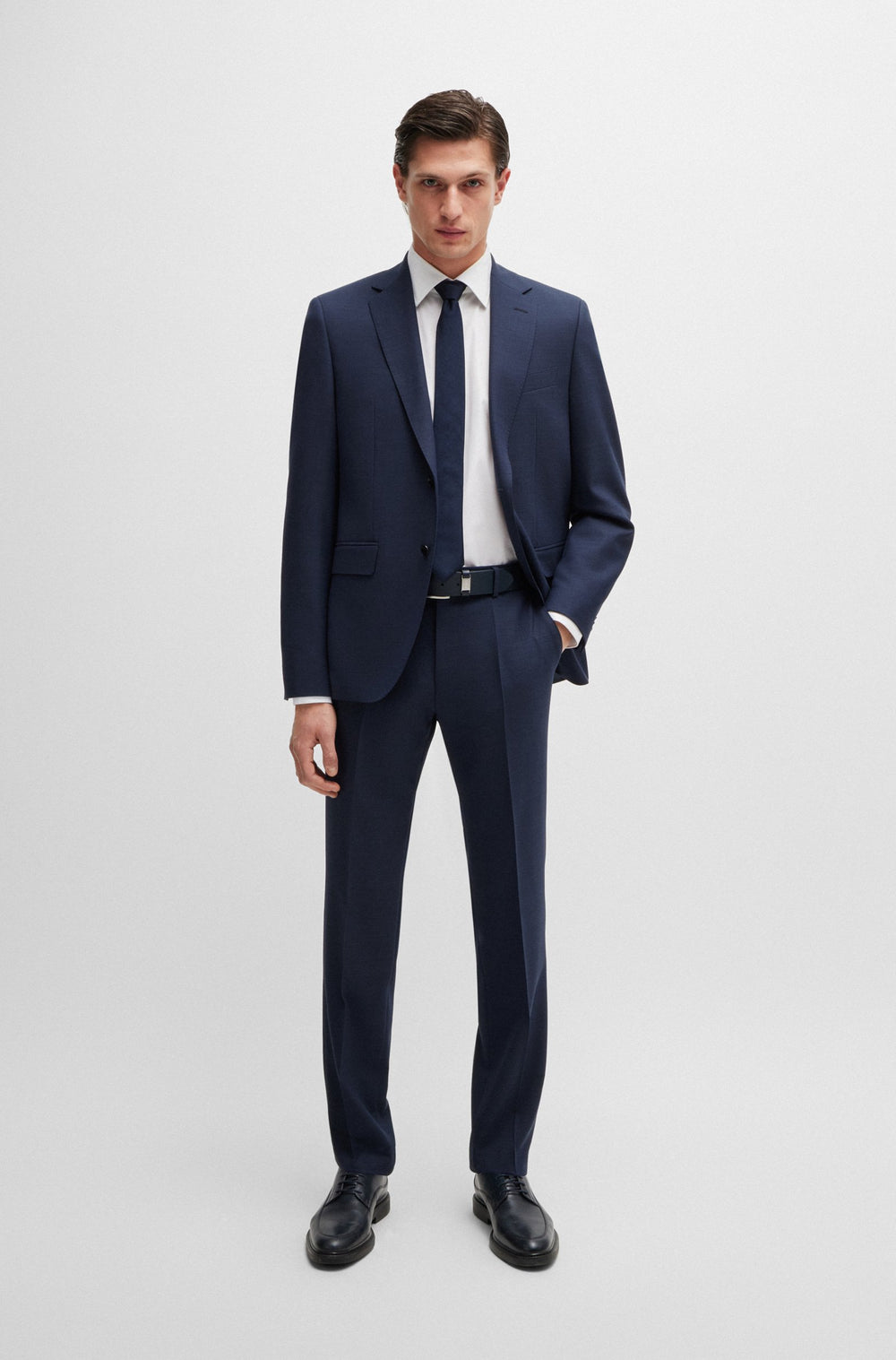 BOSS Suits Regular Fit in Polyester Mix - H-JECKSON-2PCS-224 10261070 01-50521683- Concorde Fashion#color_navy-404