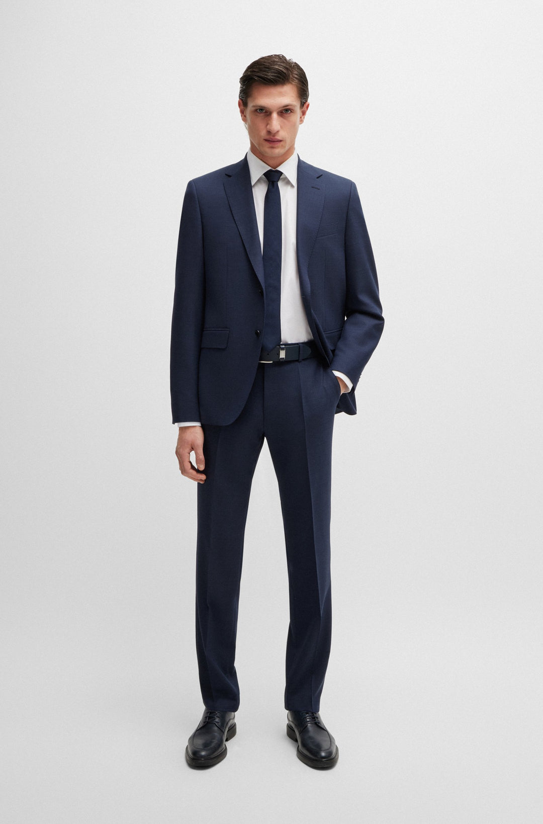 BOSS Suits Regular Fit in Polyester Mix - H-JECKSON-2PCS-224 10261070 01-50521683- Concorde Fashion#color_navy-404
