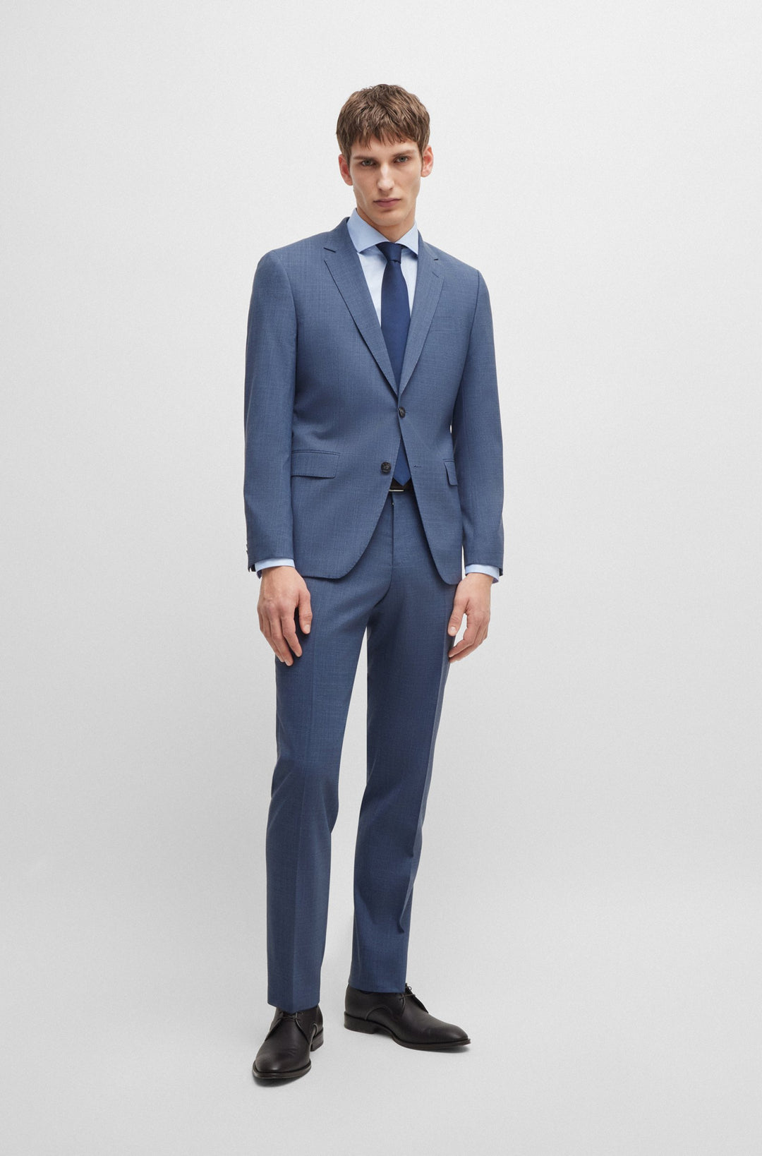 BOSS Suits Slim Fit in Polyester Mix - H-HUGE-2PCS-224 10261077 01-50521670- Concorde Fashion#color_navy-412