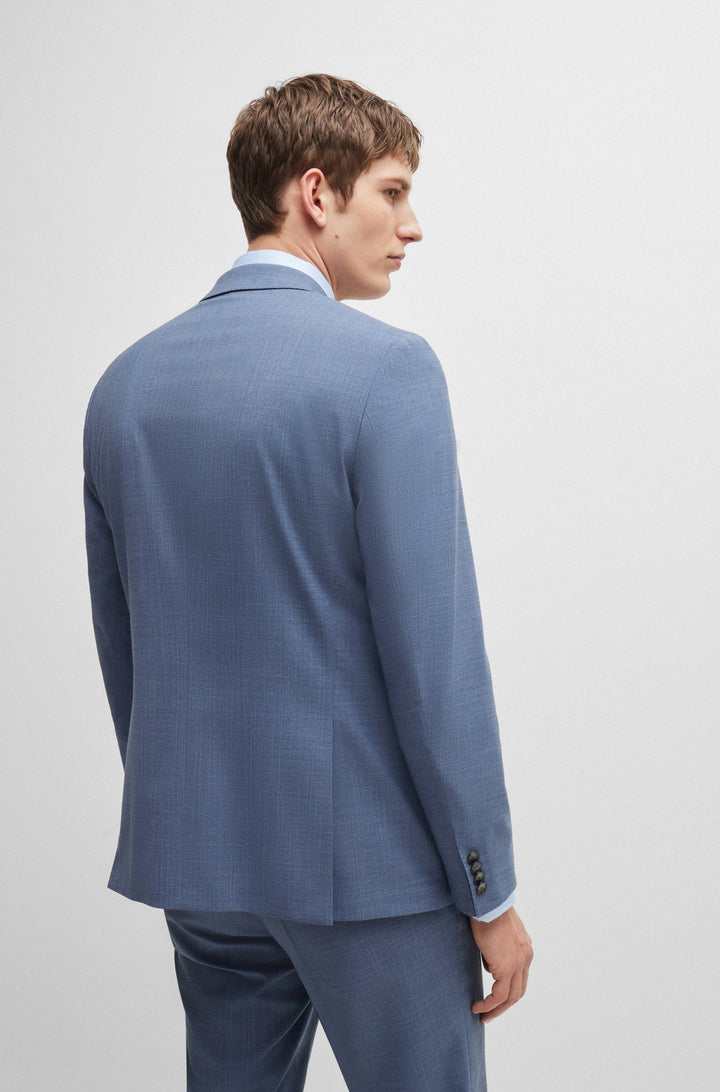 BOSS Suits Slim Fit in Polyester Mix - H-HUGE-2PCS-224 10261077 01-50521670- Concorde Fashion#color_navy-412