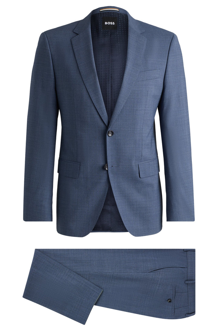 BOSS Suits Slim Fit in Polyester Mix - H-HUGE-2PCS-224 10261077 01-50521670- Concorde Fashion#color_navy-412