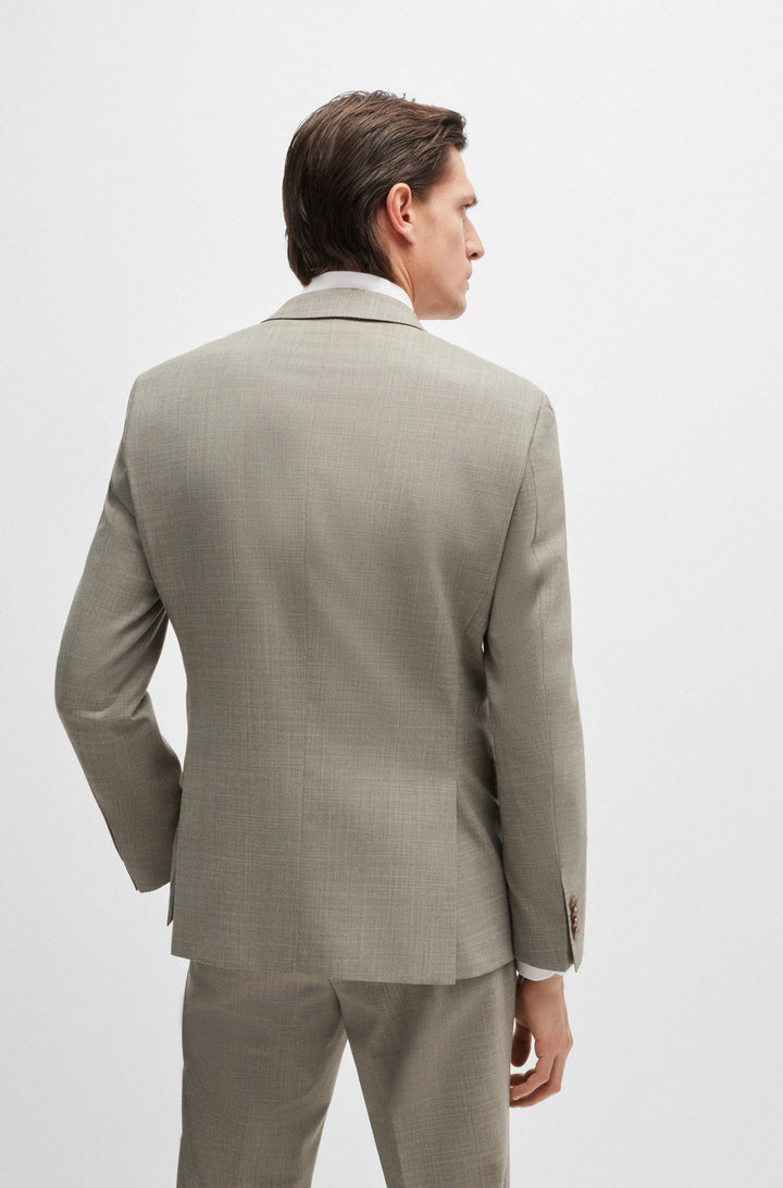 BOSS Suits Slim Fit in Polyester Mix - H-HUGE-2PCS-224 10261077 01-50521670- Concorde Fashion#color_beige-282