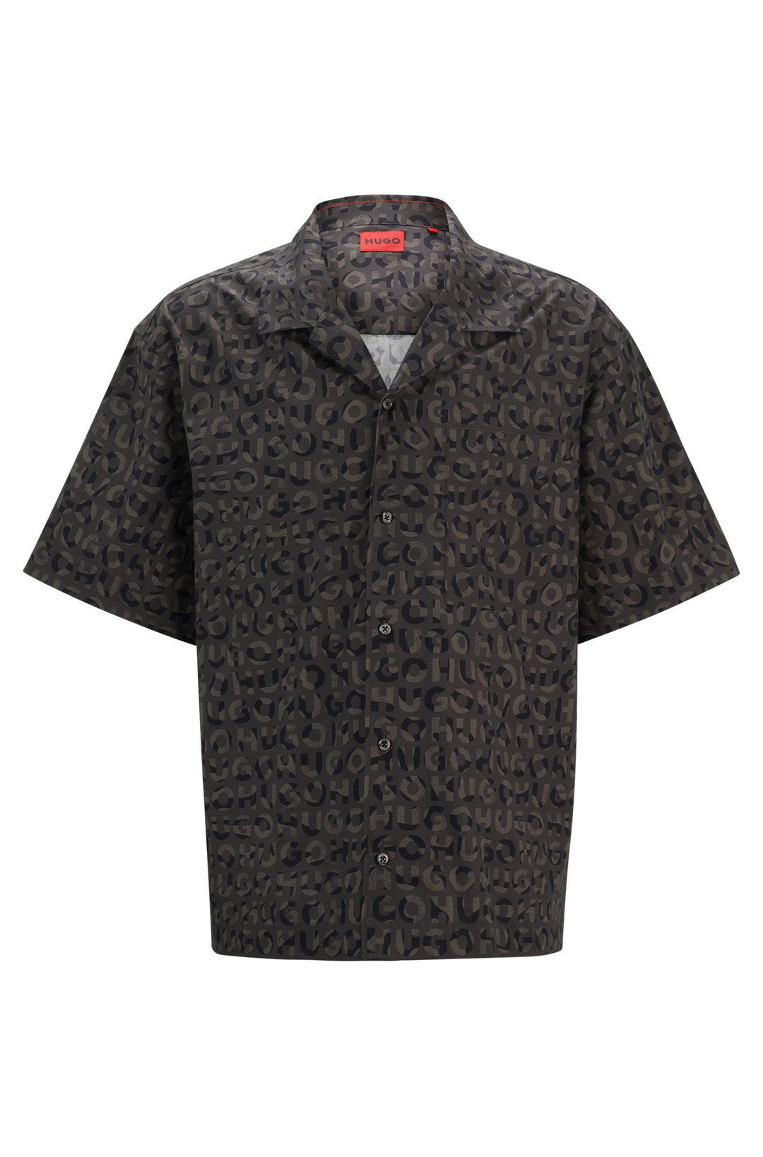 HUGO Casual Shirts Oversize Fit in Cotton - EGEENO 10261087 01-50519644- Concorde Fashion#color_black-009