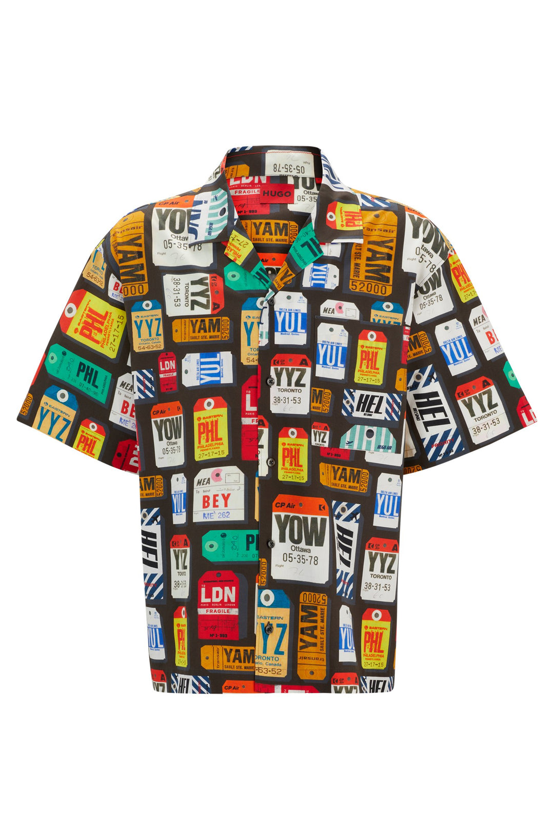 HUGO Casual Shirts Oversize Fit in Cotton - EGEENO 10261087 01-50519644- Concorde Fashion#color_pink-693