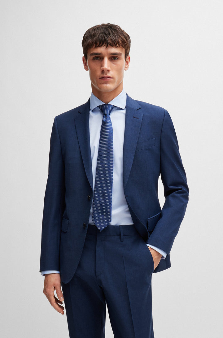 BOSS Ties  in Silk Mix - H-TIE 7.5 CM-222 10261229 01-50520317- Concorde Fashion#color_blue-434