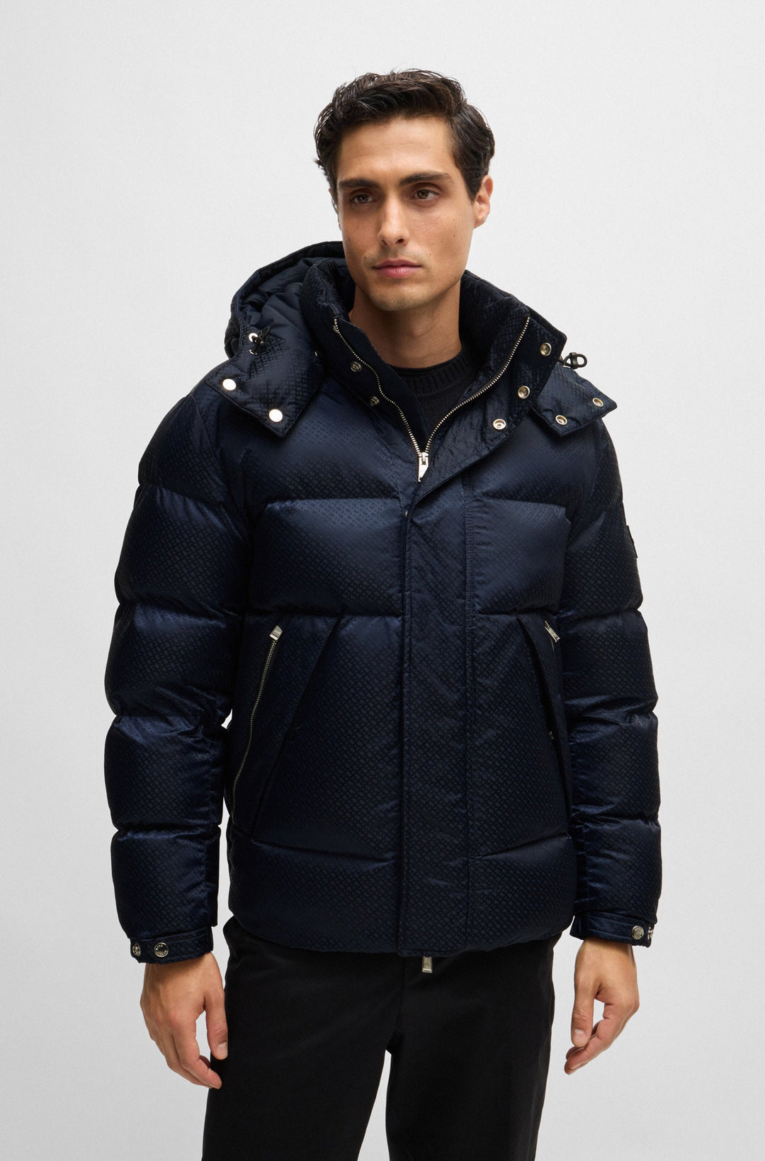 BOSS Casual Jackets Regular Fit in Nylon - H-CORBINIAN4 10261415 01-50525364- Concorde Fashion#color_navy-404