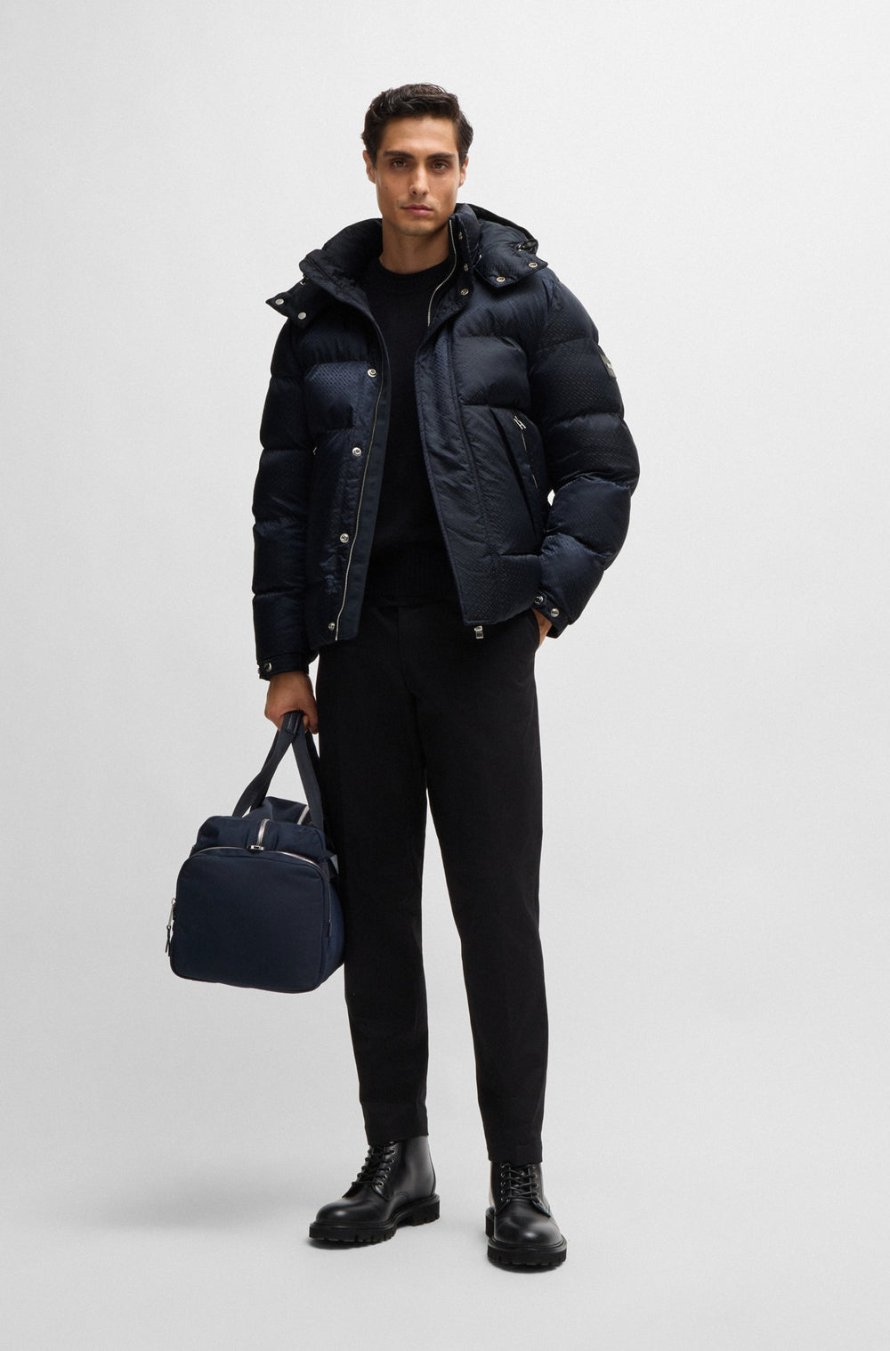 BOSS Casual Jackets Regular Fit in Nylon - H-CORBINIAN4 10261415 01-50525364- Concorde Fashion#color_navy-404