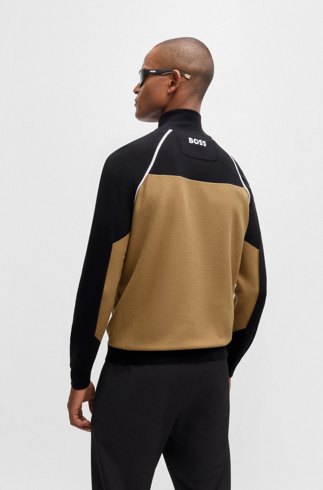 BOSS Sweaters Regular Fit in Cotton Mix - HYDRO-X_FA24 10261504 01-50519377- Concorde Fashion#color_black-001
