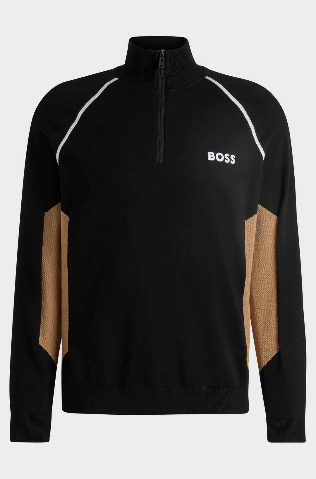BOSS Sweaters Regular Fit in Cotton Mix - HYDRO-X_FA24 10261504 01-50519377- Concorde Fashion#color_black-001