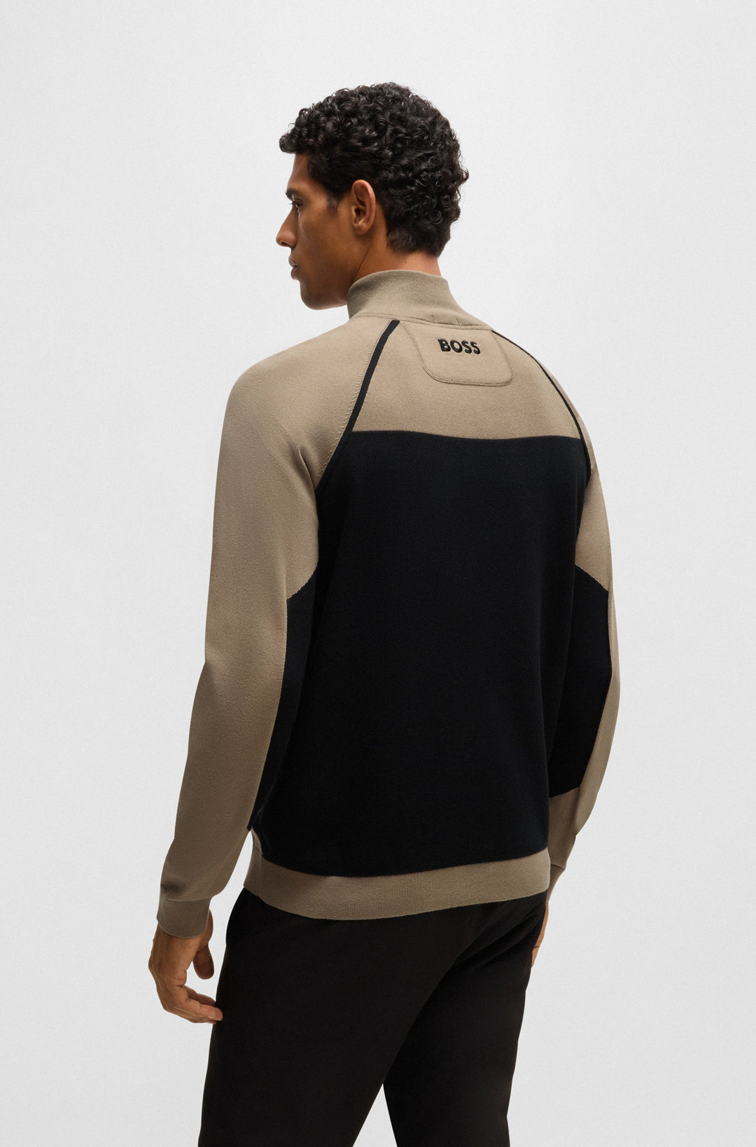 BOSS Sweaters Regular Fit in Cotton Mix - HYDRO-X_FA24 10261504 01-50519377- Concorde Fashion#color_green-334