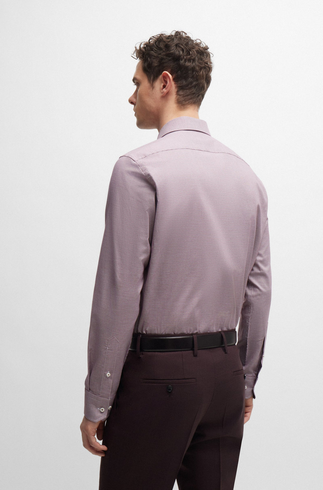 BOSS Formal Shirts Regular Fit in Cotton Mix - H-JOE-KENT-C1-214 10261519 01-50519887- Concorde Fashion#color_red-605