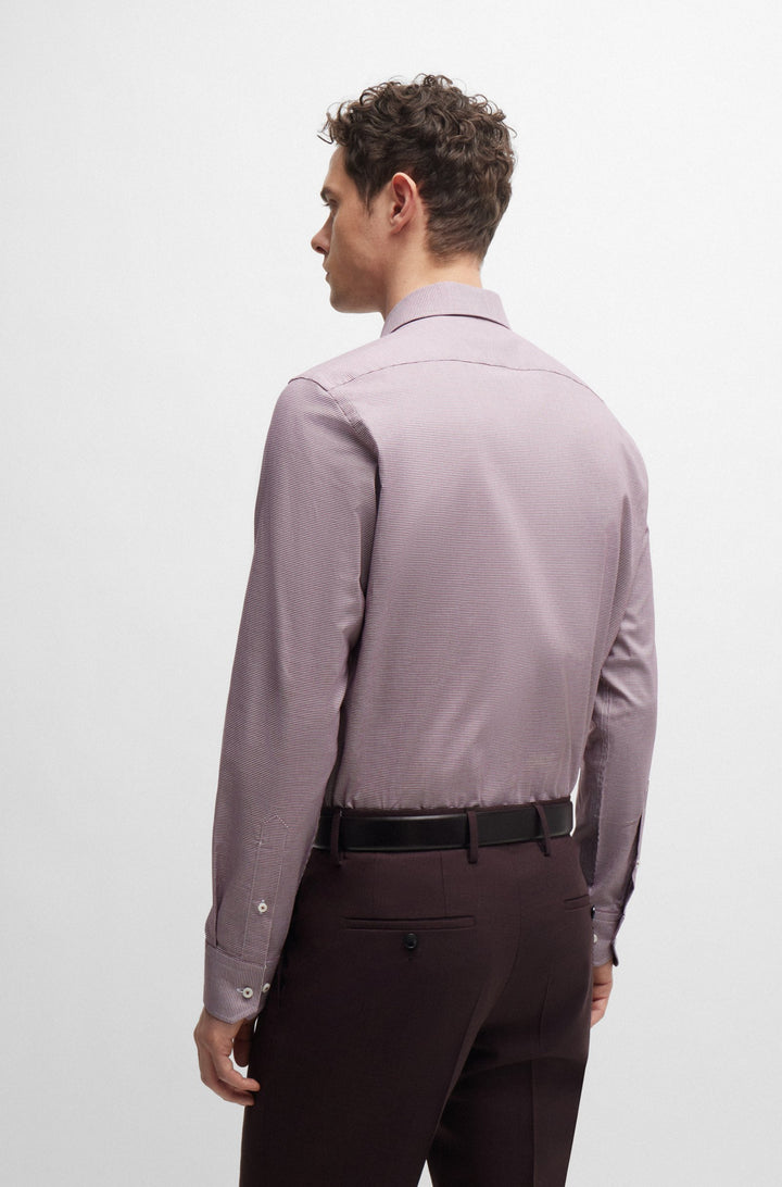 BOSS Formal Shirts Regular Fit in Cotton Mix - H-JOE-KENT-C1-214 10261519 01-50519887- Concorde Fashion#color_red-605
