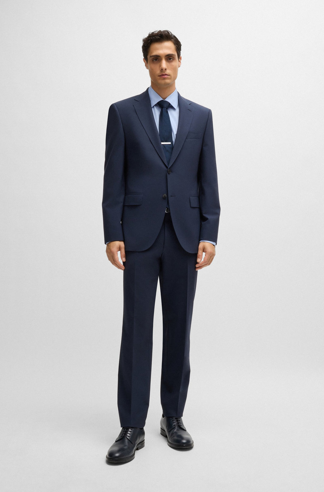 BOSS Formal Shirts Regular Fit in Cotton Mix - H-JOE-KENT-C1-214 10261519 01-50519887- Concorde Fashion#color_blue-450
