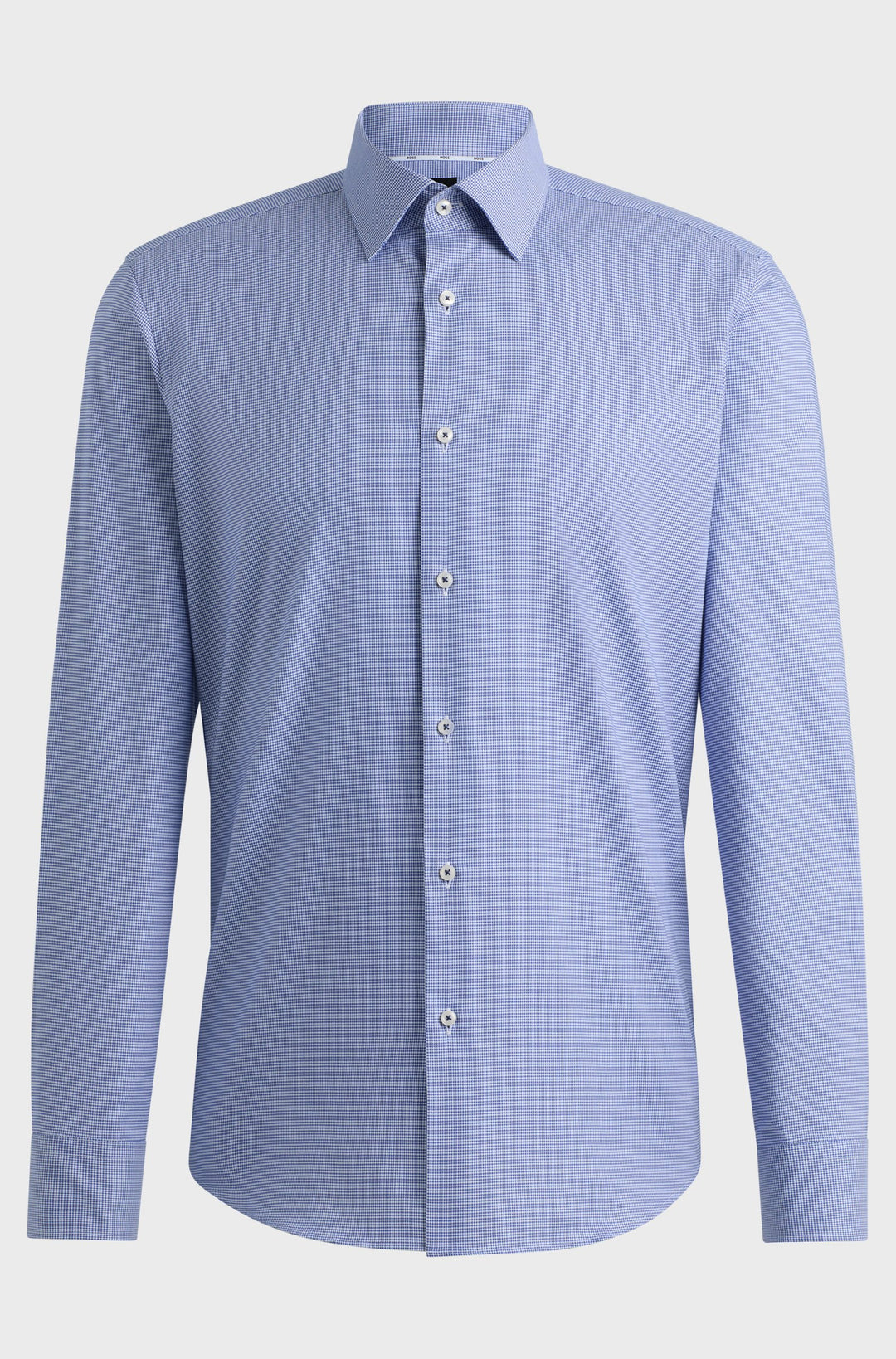 BOSS Formal Shirts Regular Fit in Cotton Mix - H-JOE-KENT-C1-214 10261519 01-50519887- Concorde Fashion#color_blue-420
