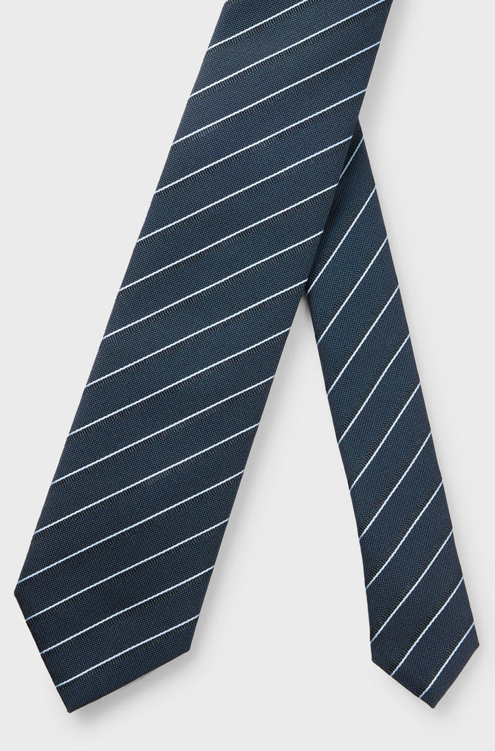 BOSS Ties  in Polyester Mix - H-TIE 7.5 CM-222 10261537 01-50520270- Concorde Fashion#color_navy-405
