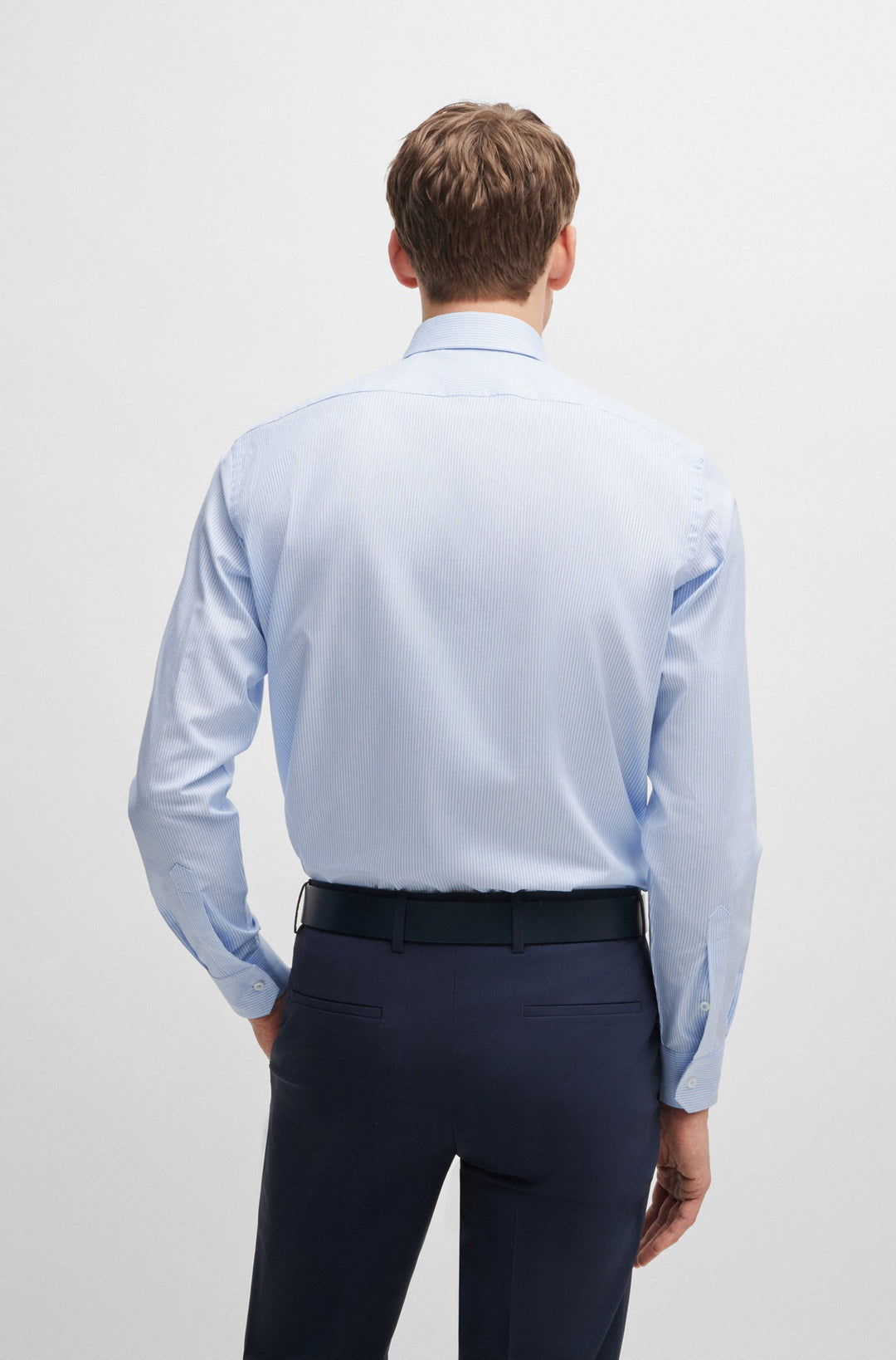 BOSS Formal Shirts Regular Fit in Cotton Mix - H-JOE-KENT-C1-214 10261544 01-50519888- Concorde Fashion#color_blue-451