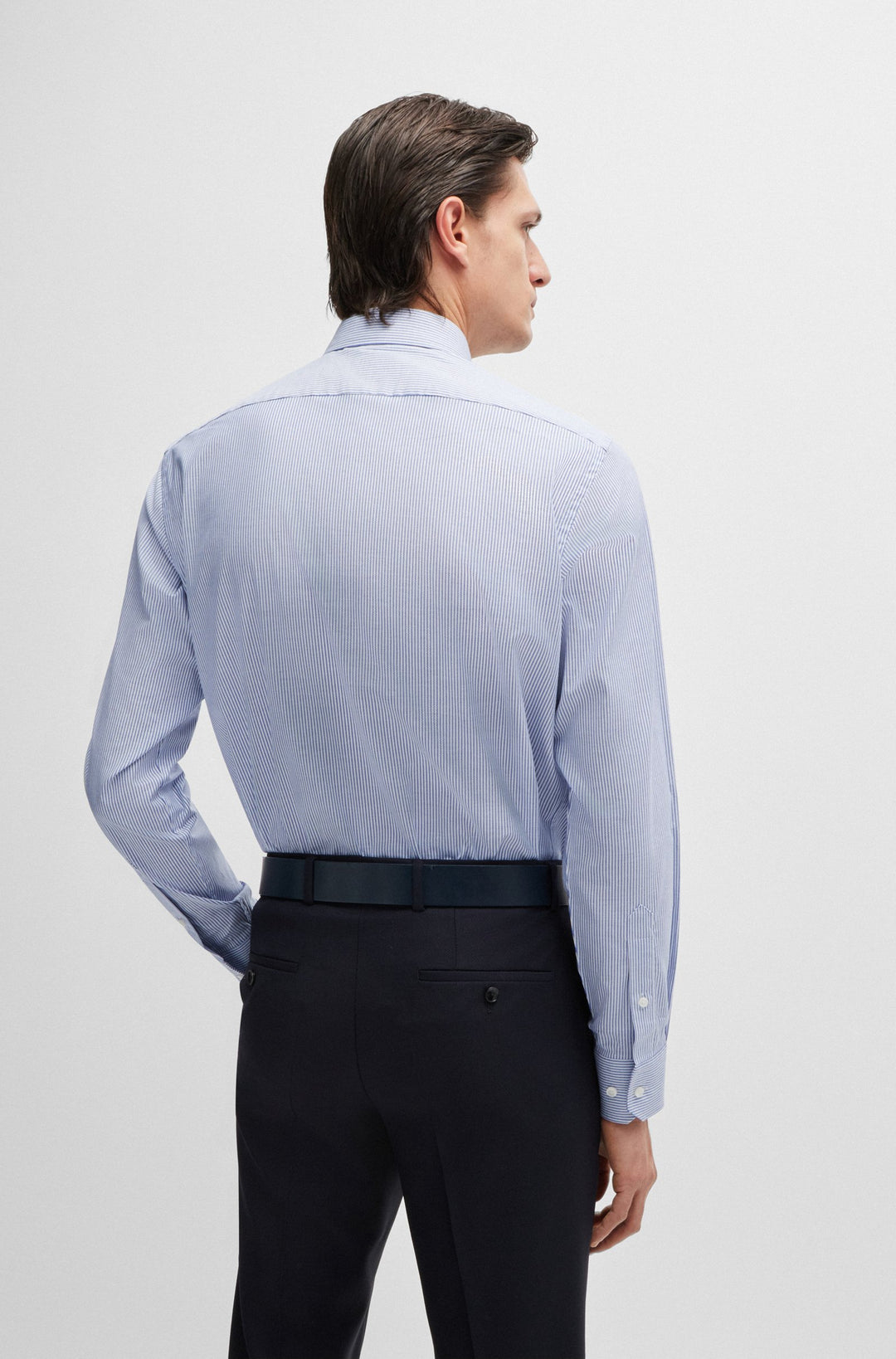 BOSS Formal Shirts Regular Fit in Cotton Mix - H-JOE-KENT-C1-214 10261544 01-50519888- Concorde Fashion#color_blue-421