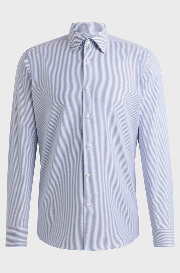 BOSS Formal Shirts Regular Fit in Cotton Mix - H-JOE-KENT-C1-214 10261544 01-50519888- Concorde Fashion#color_blue-421