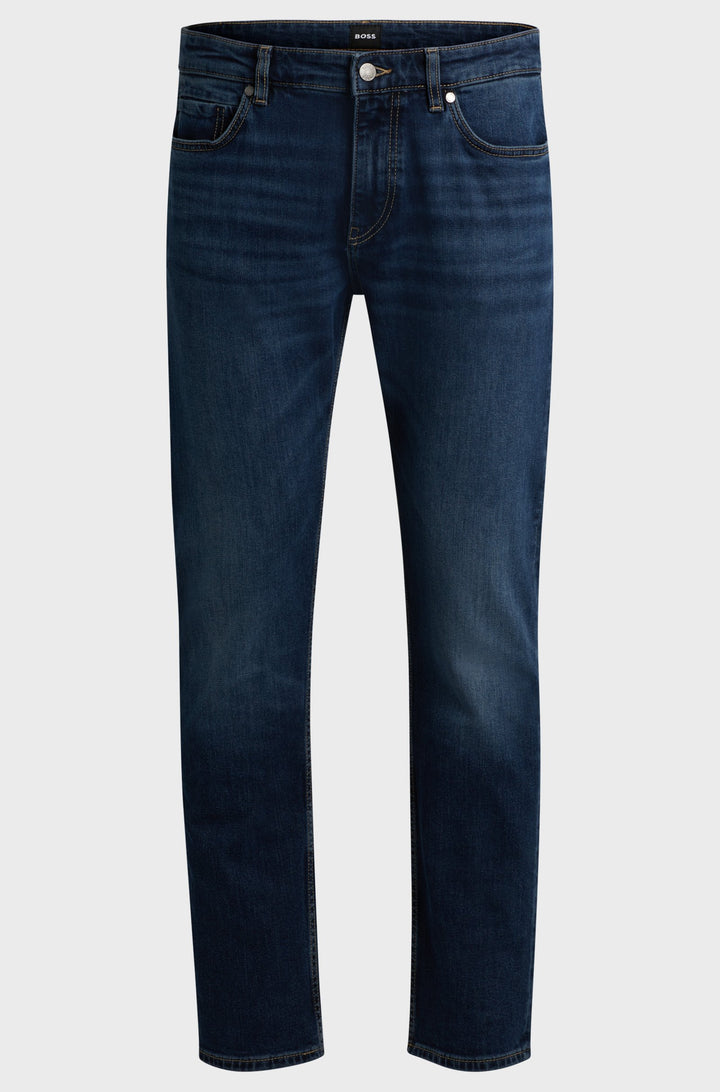 BOSS Jeans Slim Fit in Cotton Mix - H-DELAWARE 10261575 01-50520516- Concorde Fashion#color_navy-418