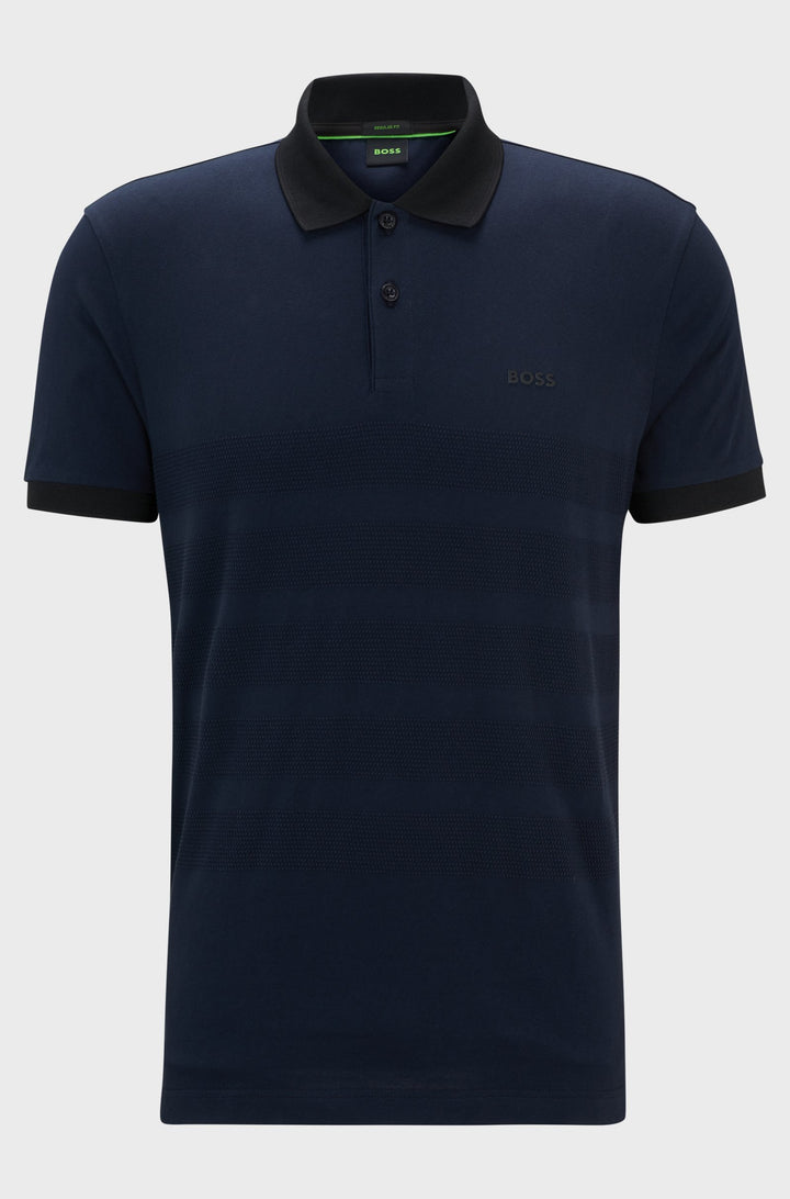 BOSS Polos Regular Fit in Cotton - PADDY 5 10261589 01-50519771- Concorde Fashion#color_navy-402