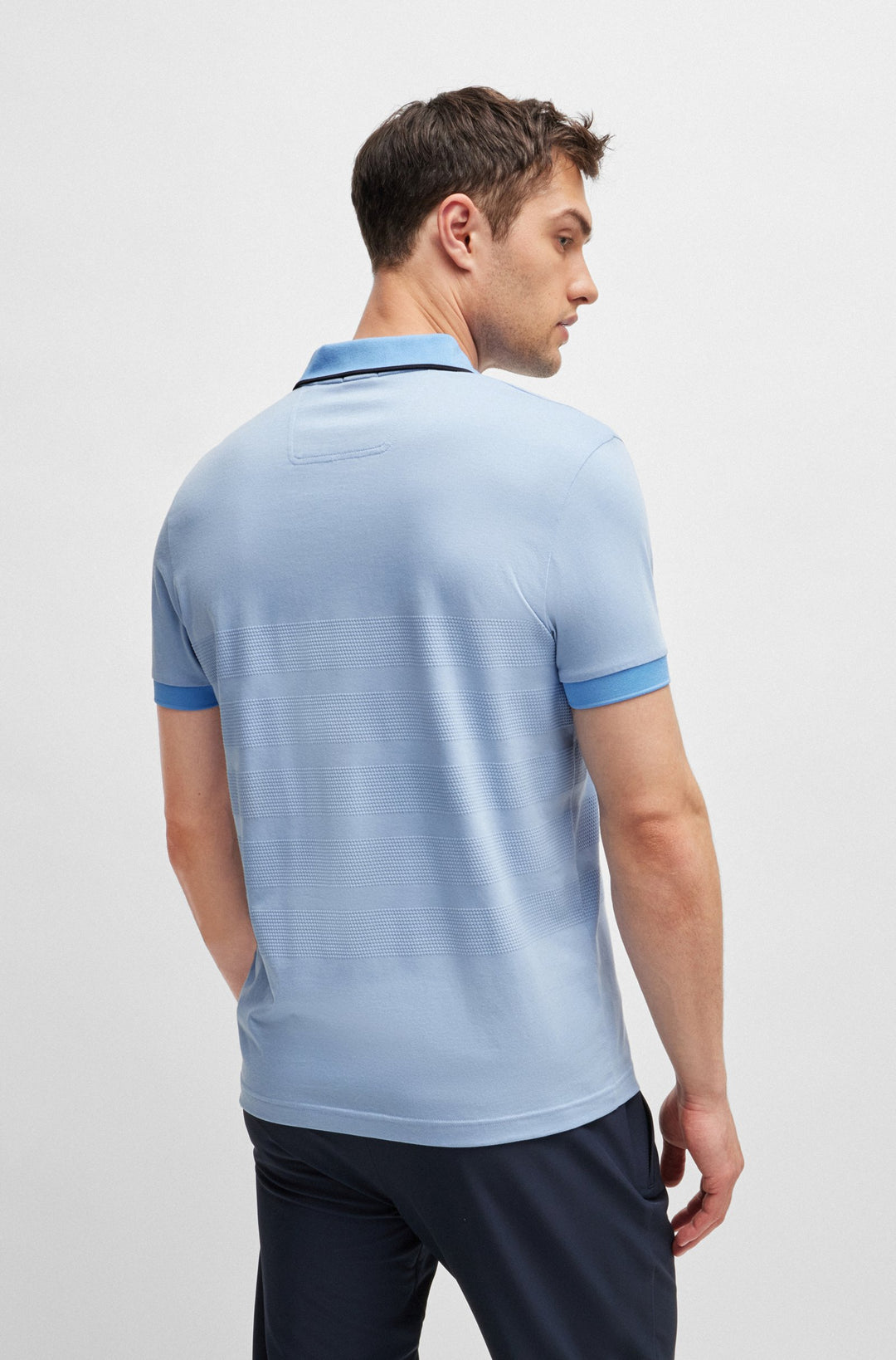 BOSS Polos Regular Fit in Cotton - PADDY 5 10261589 01-50519771- Concorde Fashion#color_blue-498