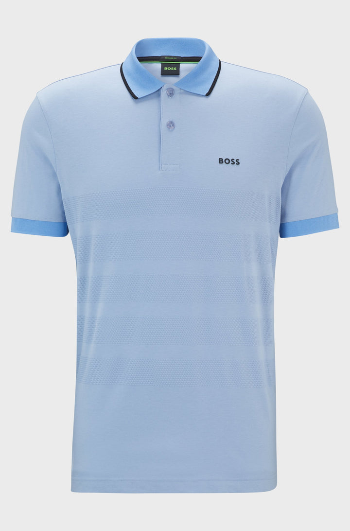 BOSS Polos Regular Fit in Cotton - PADDY 5 10261589 01-50519771- Concorde Fashion#color_blue-498