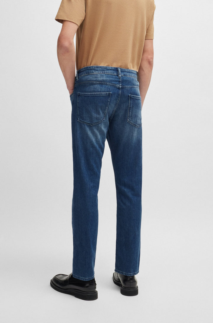 BOSS Jeans Slim Fit in Cotton - H-DELAWARE 10261601 02-50520526- Concorde Fashion#color_blue-422